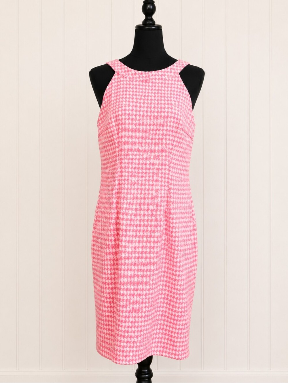 •Katia Pink Houndstooth Dress